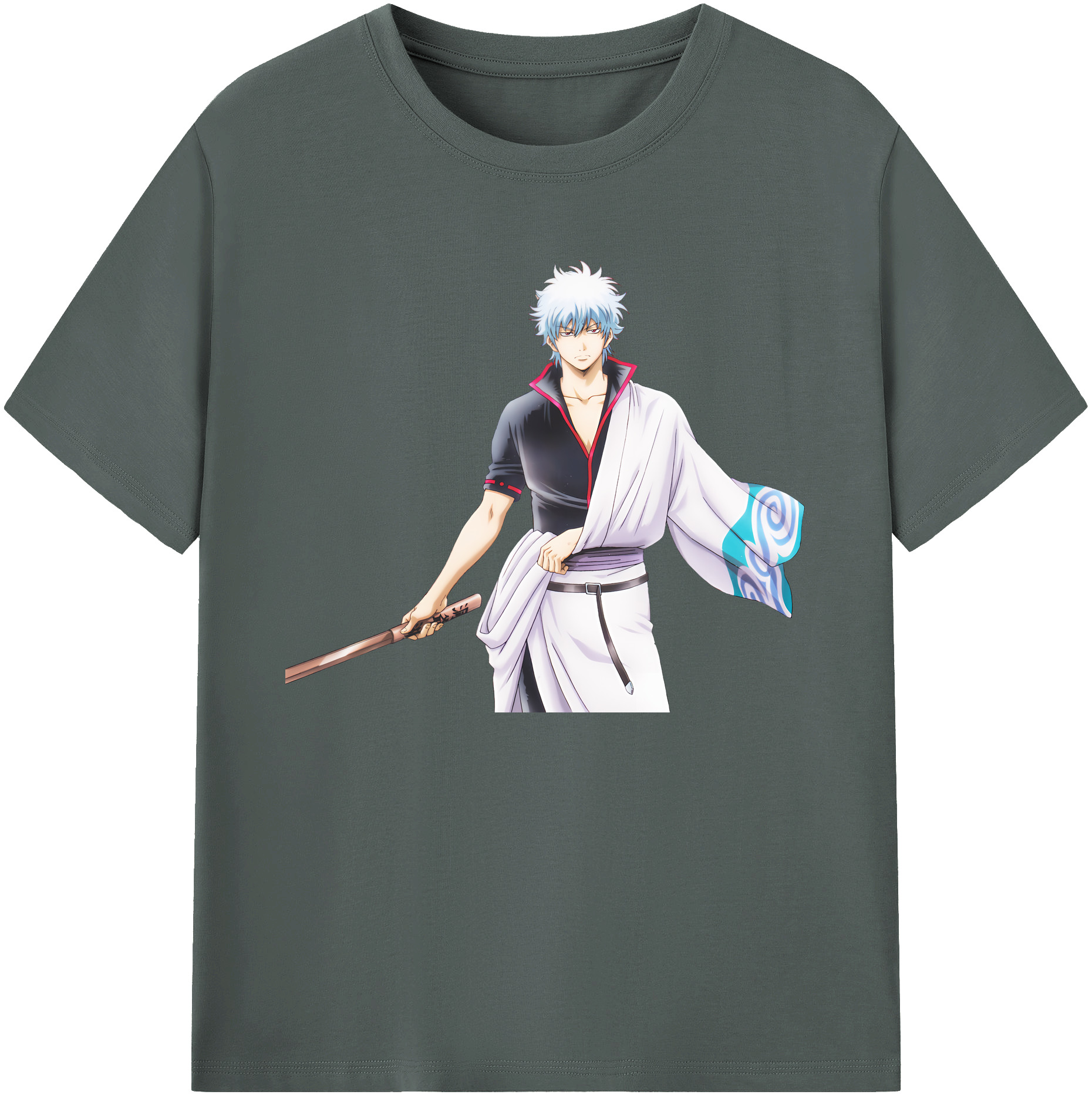 （画像用） ぎんたま 坂田銀時（さかたぎんとき） 神楽 志村新八（しむら しんぱち） GINTAMA Sakata Gintoki Kagura Shimura Shinpachi 綿100％ メンズ半袖Tシャツ｜肌触りやわらか＆通気性